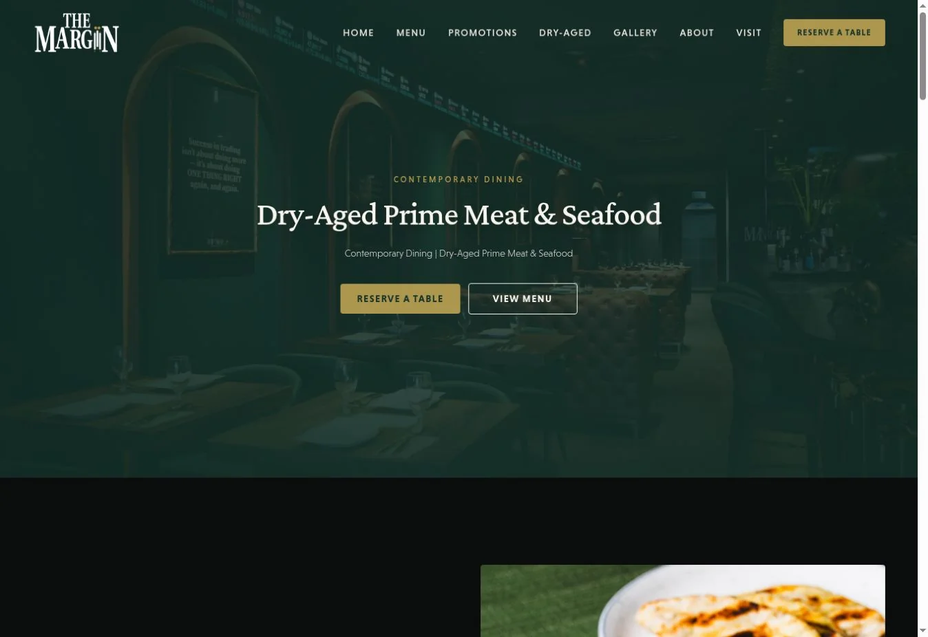 The Margin live website screenshot
